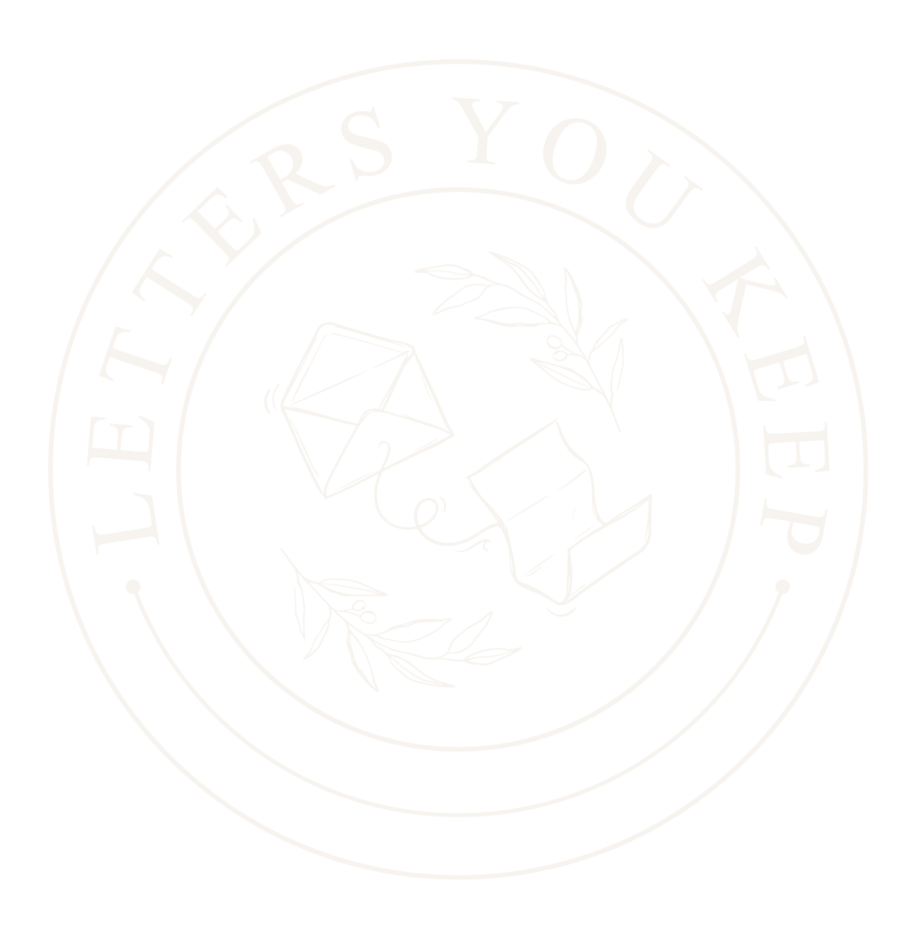 letters you keep white